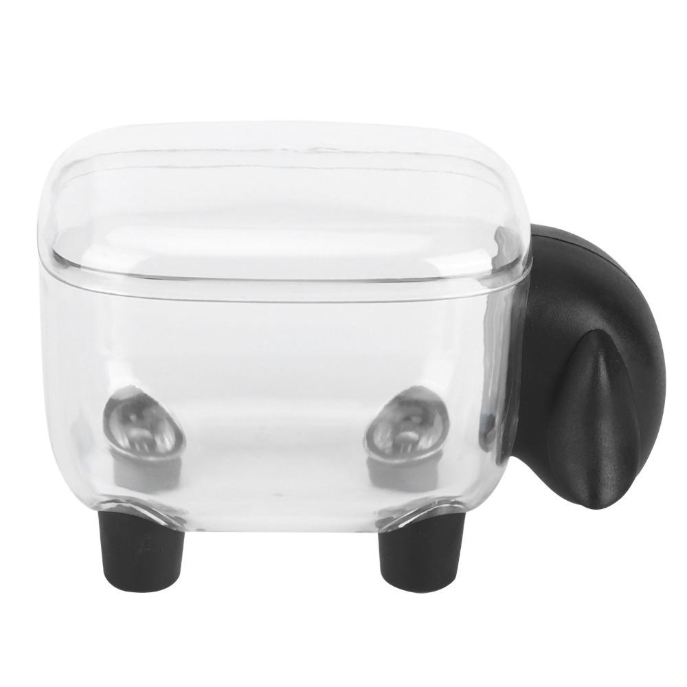 White Stationery Organizer Cartoon Makeup Cotton Box Desktop Organizer Desktop Storage чёрный