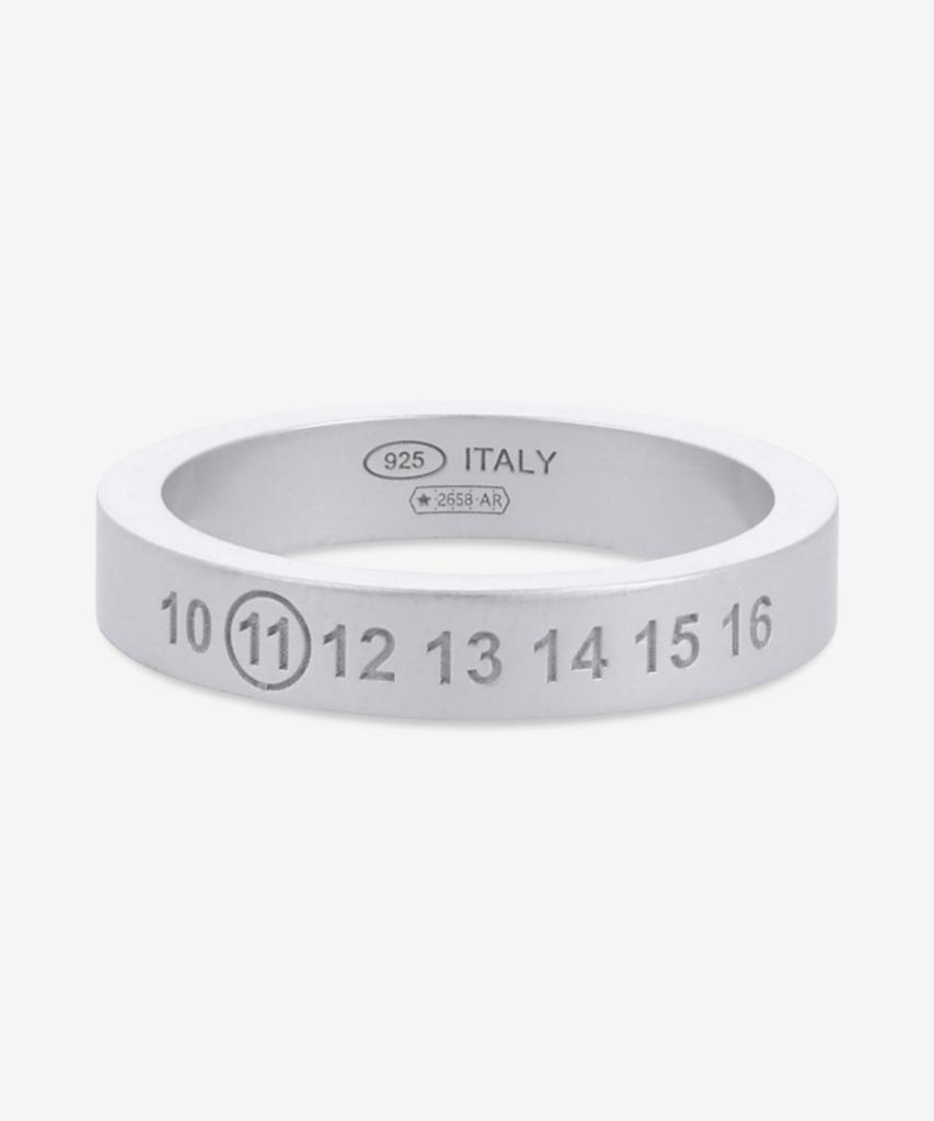 Maison Margiela Number Reference 4Mm Ring - Silver / Sm1Uq0119P8863101