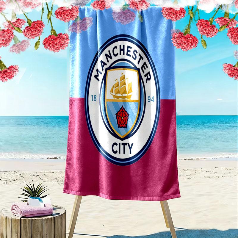 MCFC poster Print Beach Towel, Large Soft Quick Dry Towel for Beach Camping Swimming