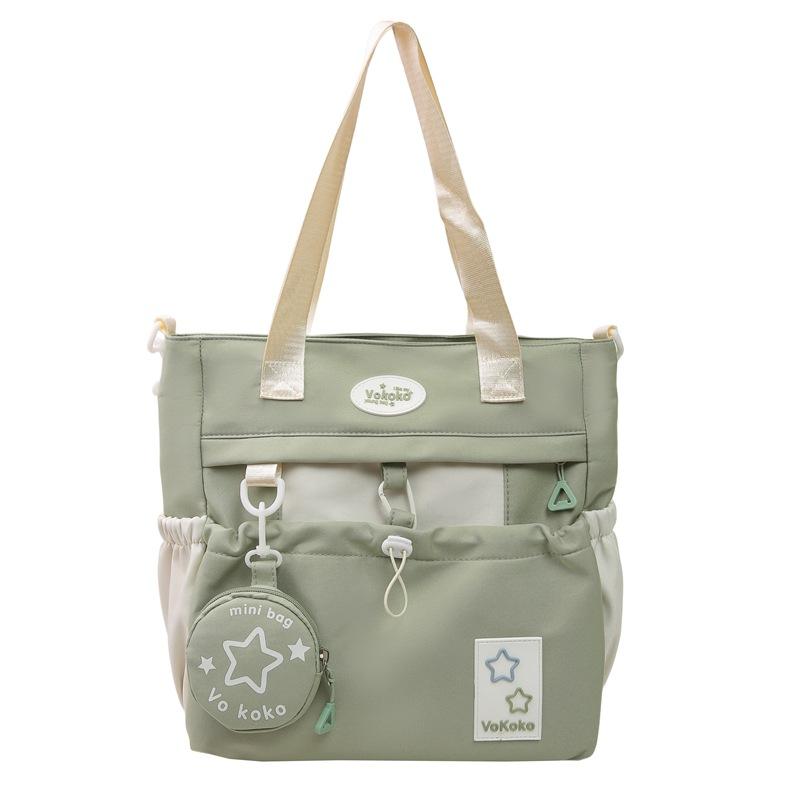 Schoolbag schoolbag for female junior high school students ins college style casual contrasting color backpack for third to sixth graders High school