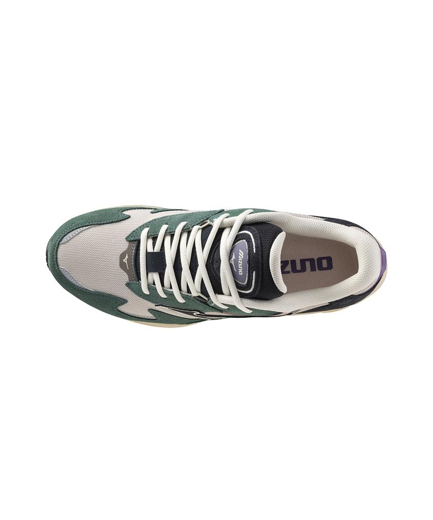 Mizuno (Male) Wave Rider Beta - Silver Cloud:Vulcan:Bistro Green / D1Ga330918