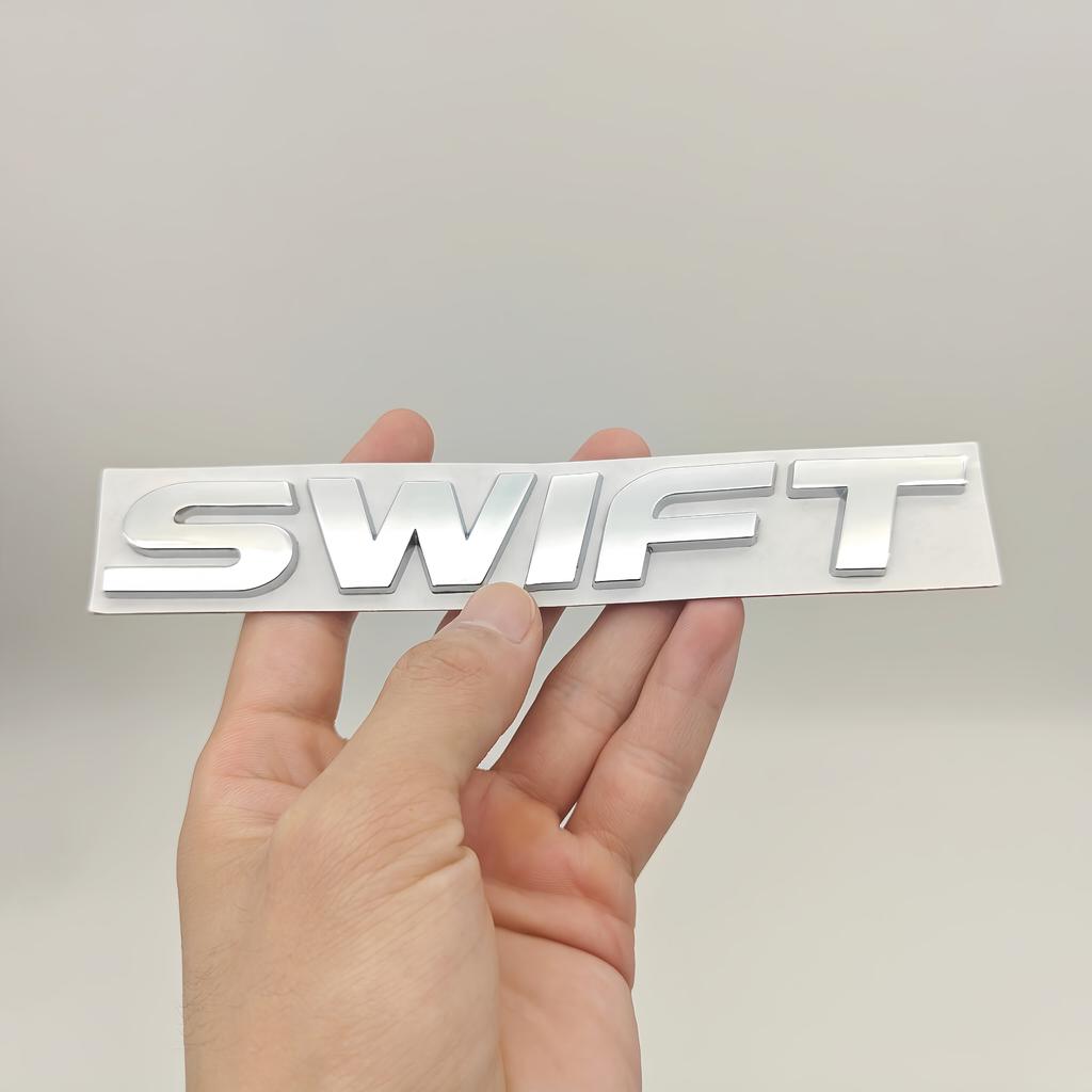 1pc 3d Metal  Swift Badge Sticker Car Rear Trunk Logo Emblem Decal for Swift