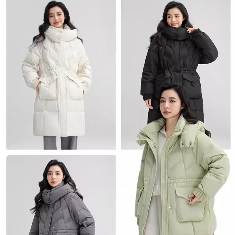 Yaya Women's 2024 Long Hooded Down Jacket