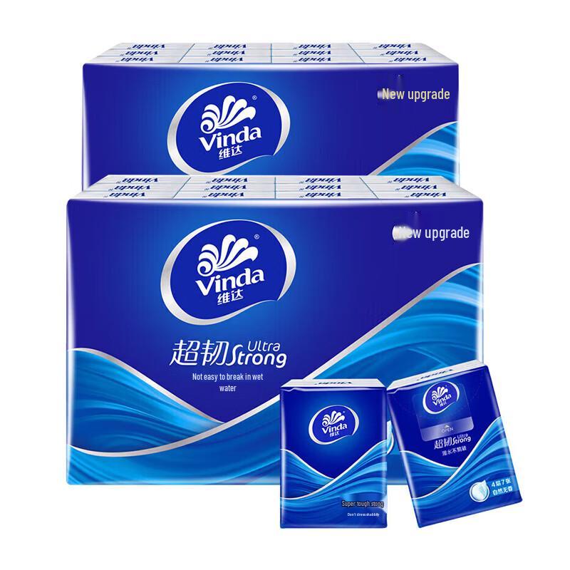 Vinda Ultra-Tough 4-Ply Handkerchief Tissues