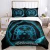 Custom Textile Golden Bedding 3 Piece Set HD Print Duvet Cover Pillowcases for Teens Adult Bedroom Decoration