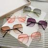 Blush frameless women's personality trendy sunglasses glasses popular sunglasses trimmed fashion