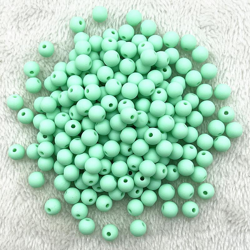 New 8mm 10mm Round Acrylic Matte Beads Loose Spacer Beads for Jewelry Making DIY Handmade Bracelets Accessory
