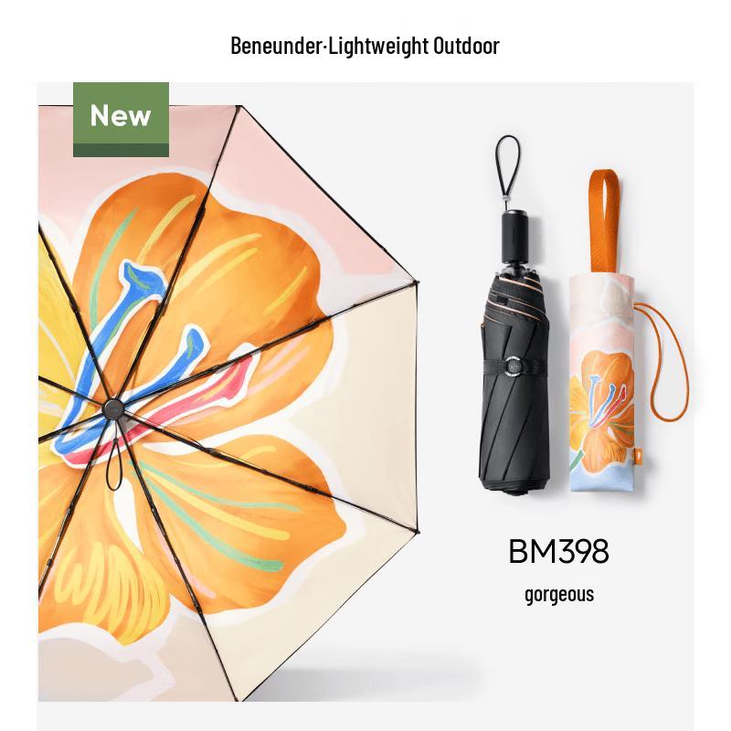 Beneunder UV Protection Tri-Fold Umbrella