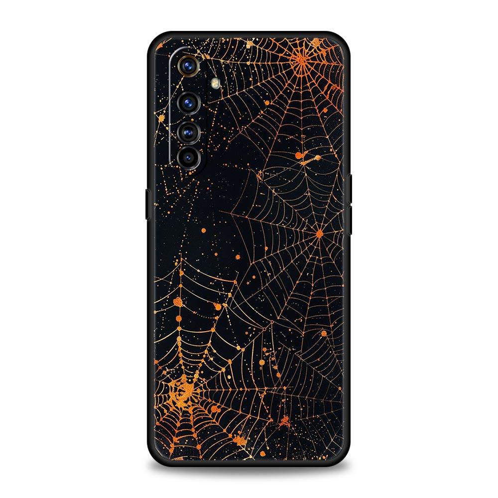 Spider Web Case For Realme C67 C63 C55 C53 C35 C25 C21 GT 2 3 5 6 10 11 12 13 Pro Plus 5G Soft TPU Phone Cover Fundas Capas Bags