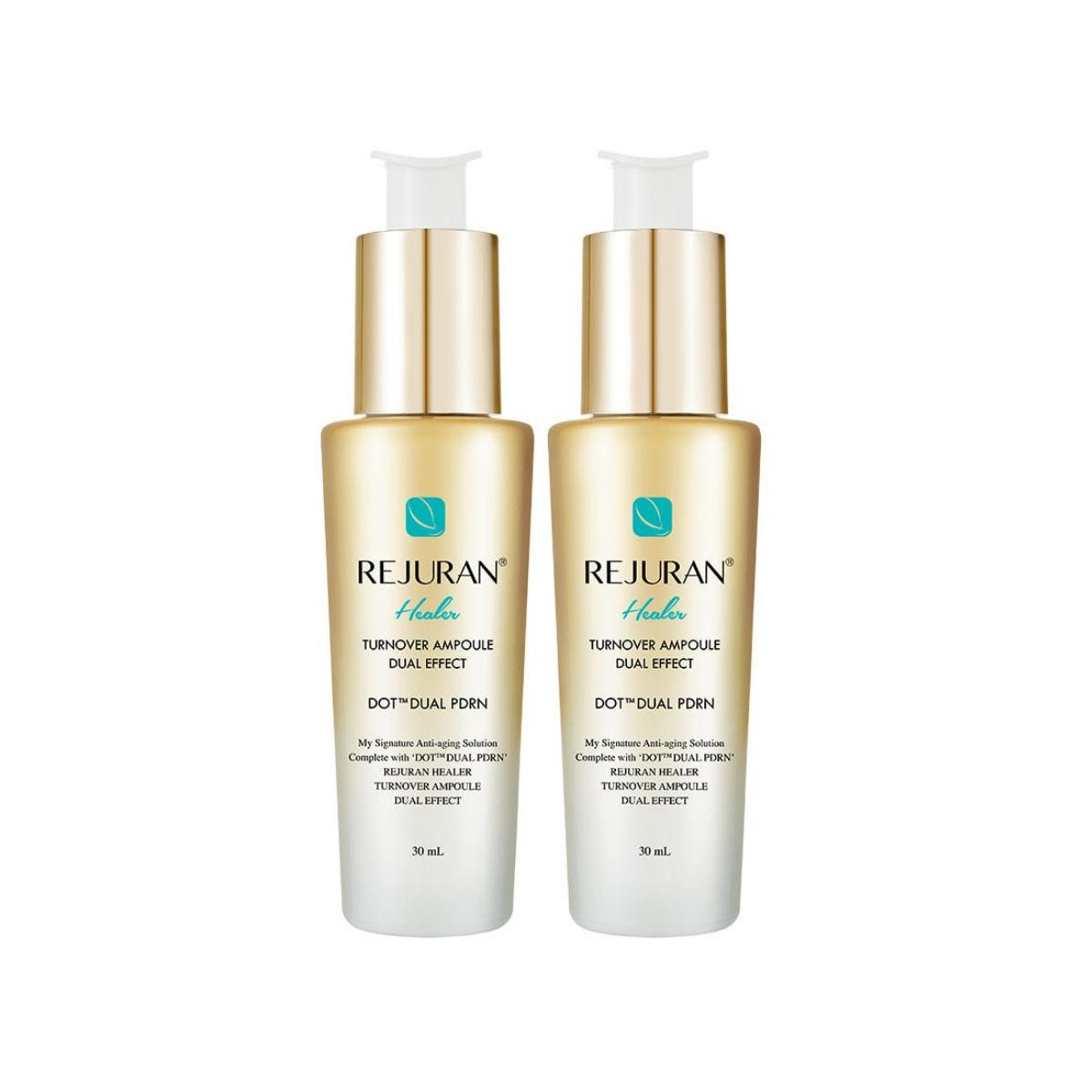 

REJURAN Healer Turnover Ampoule Dual Effect for Advanced Radiance & Skin Elasticity, 30ml (Pack of 2)