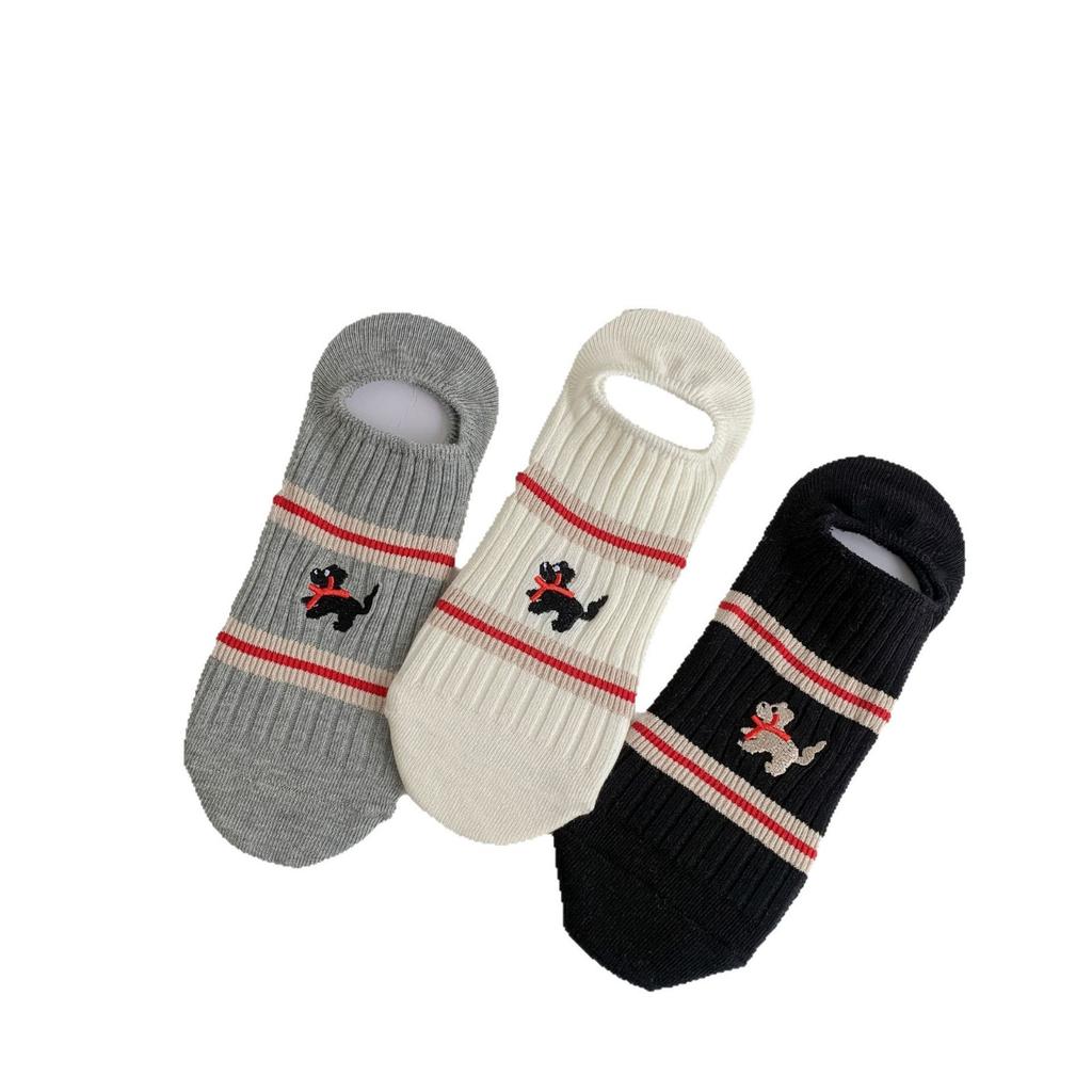 Ab Puppy English Socks Women'S Low-Top Pump Socks Fashionable And Comfortable Cotton Socks Cute Preppy Style Versatile Women'S Socks
