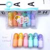 6 Pcs Mini Cute Capsule Highlighters Pastel Markers for Notes Drawing Journaling School Office Supplies