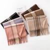 Women S Fashion Checked Scarf Warm All Season Casual Shawl