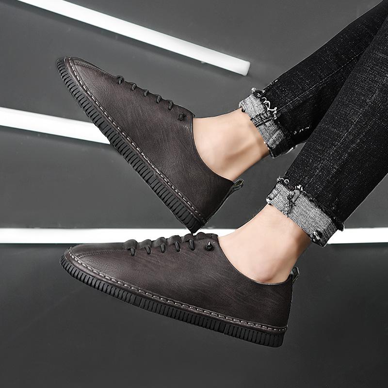 Leather Casual Men Shoes Design Sneakers Man Comfortable Leather Shoes Men Loafers Hot Sale Moccasins Driving Shoe