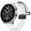For Huawei Watch 4/4 Pro/GT 4 46mm Watch Strap 22mm Magnetic Leather Coated Silicone Band