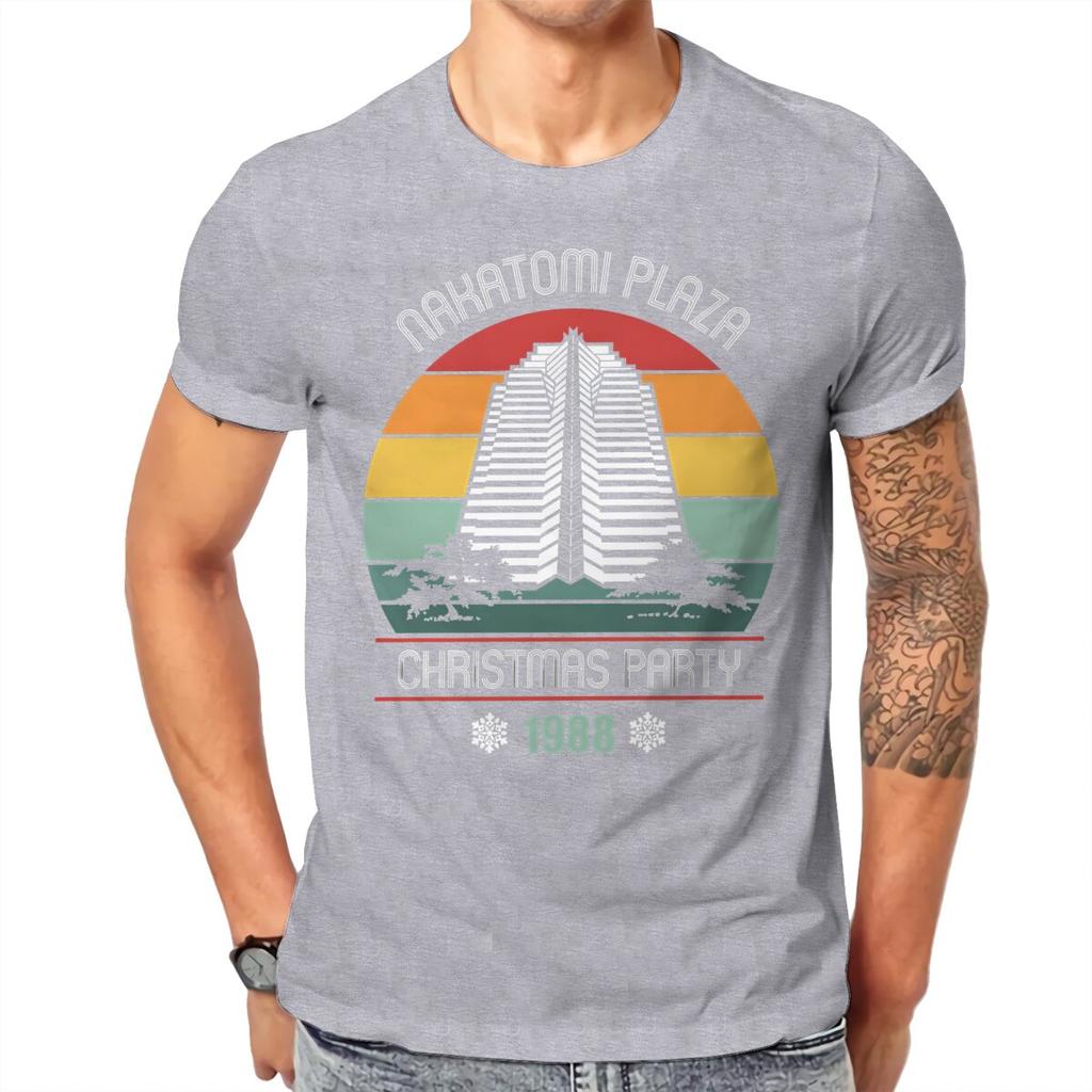 Die Hard Nakatomi White T Shirt Homme Unisexs Tshirt Cotton Short Sleeve