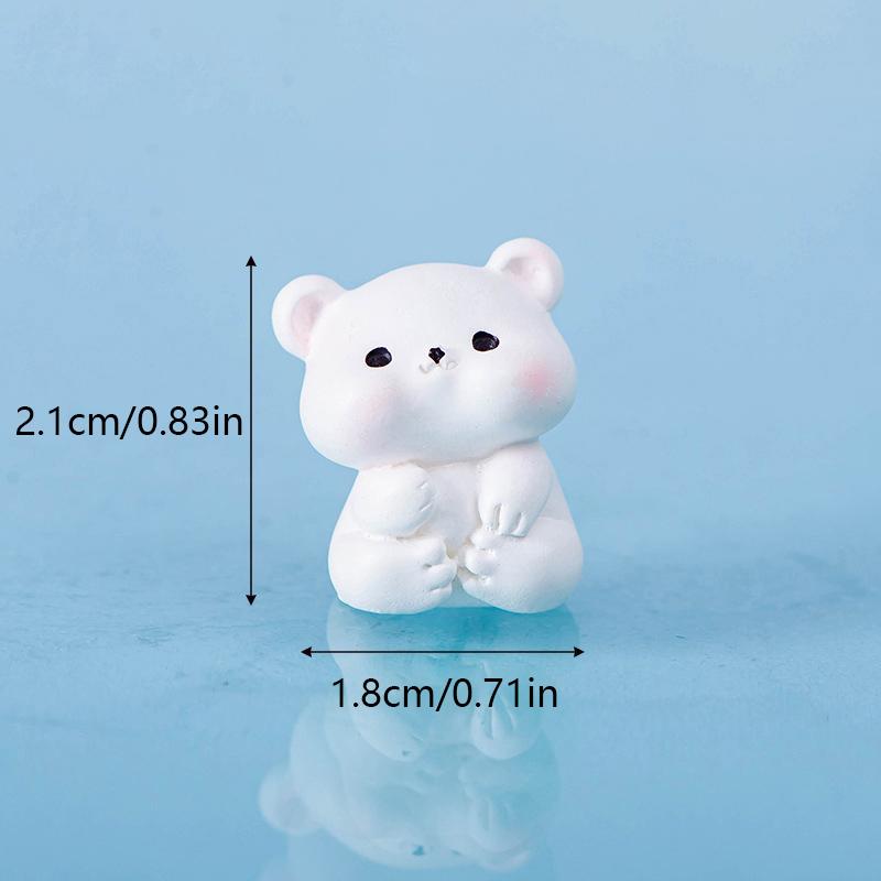 Miniature Cute Polar Bear Micro Landscape Ornaments For Home Decorations Kawaii Animal DIY Desk Crafts Decor Accessories Gifts