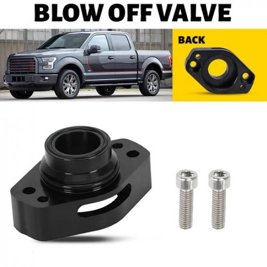 BOV Black Off Blow Adapter Valve For 2016- Ford F-150 2.7L 3.5L Ecoboost