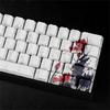 Professional PBT Keycaps MXes 60/68Keys Dyes Sublimated Plums Flower Pattern Ergonomic OEM Profile Computer Access