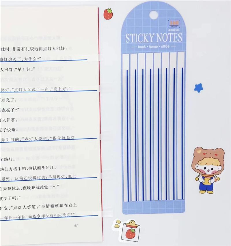 160 Sheets Transparent Sticky Notes Pads Clear Notepad Waterproof Memo Pad for Journal School Office Stationery