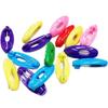 12pcs Muslim Headscarf Needle Safety Scarf Pin Plastic Colors Scarf Clip Sewing Tools Dressing Clothing Decoration Supplies TMZ