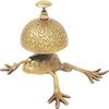 Schöne Schreibtischglocken, einzigartige Tischglocken, Heimdekoration, Geschenk, Rufglocke, Empfangsglocke, Frosch, Todd, Messing