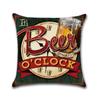 Retro Beer Cushion Cover Beer Throw Pillow Case Cover Cojines Decorativos Para Sofa Housse De Coussin Kussenhoes Funda Cojin