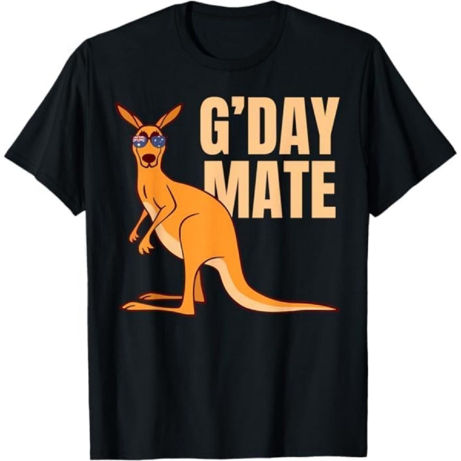 

Australia G Day Mate Shirt Funny Kangaroo Australian Symbol T-Shirt PNCAAPT Gift Sweatshirt Hoodie Longsleeve Tank Top Womens Mens Black XXXXXL різнокольоровий