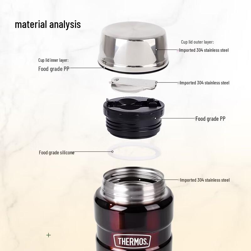 THERMOS SK-3000 Stainless Steel Insulated Food Jar with Spoon