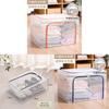 Foldable Steel Frame Storage Bin With Clear Pvc For Bedroom Organizing And Clothes