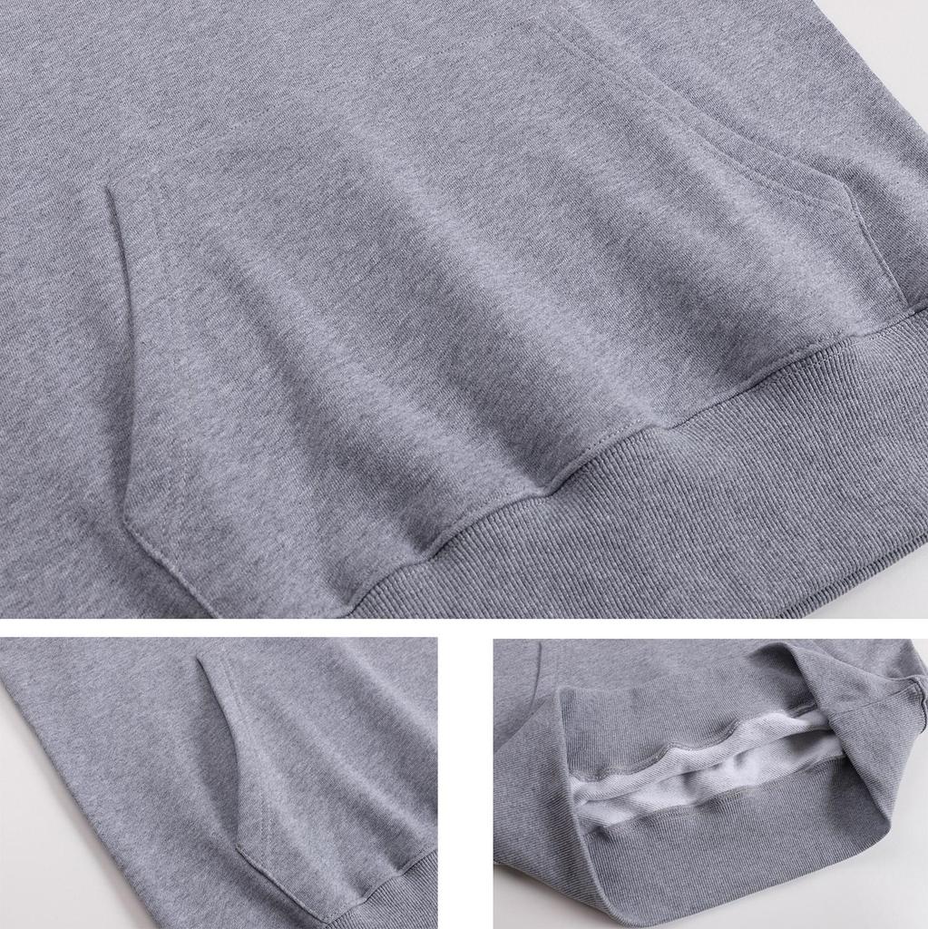 AMI 2025 Podzim/Zima Nová Pletená Mikina s Kapucí s Velkým Logem Vysoké Kvality Bavlna Pánská Mikina s Kapucí