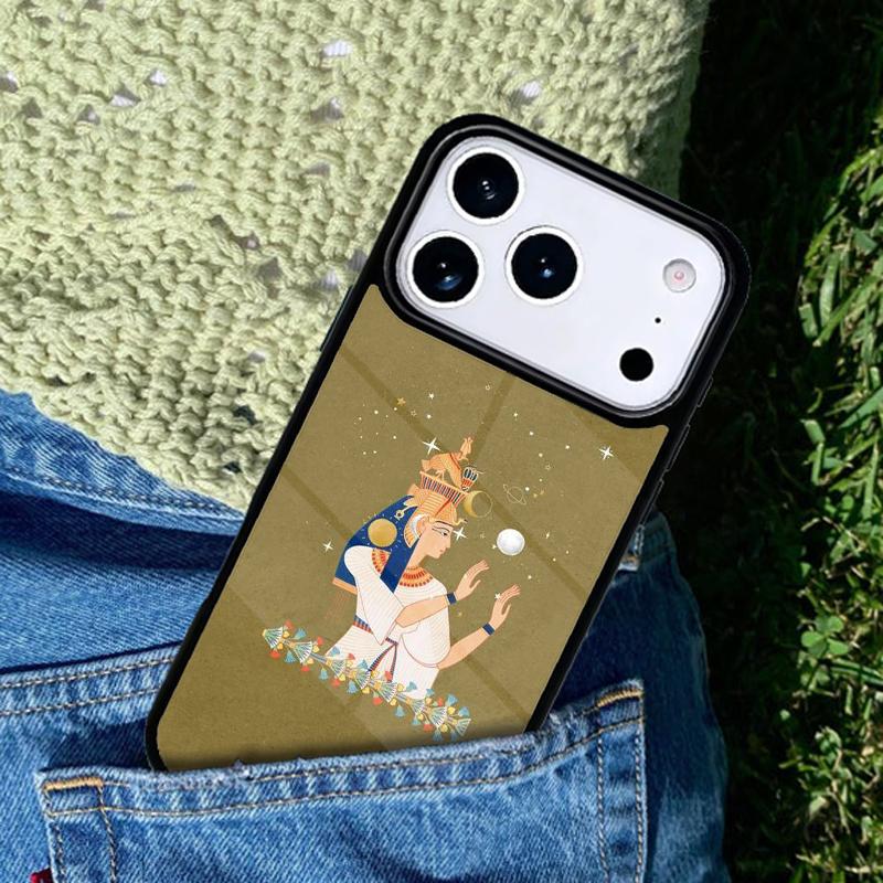 Egypt Nefertiti Anubis Ankh soft phone case cover Compatible with for IPhone 17air 16e 15 14 13 12 11Pro Max 17 Air