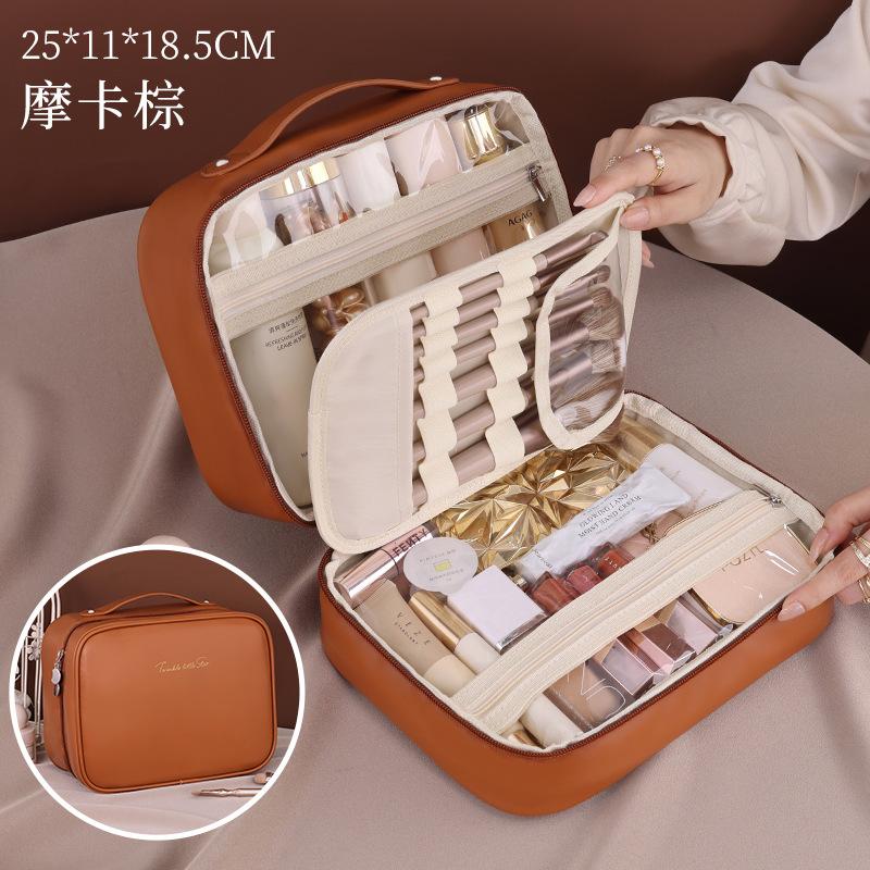 New High-end Cosmetic Bag Large-capacity Portable Three-in-one High-end Travel Wash Storage Bag