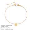 EManco Mini Delicate Round Jewelry Stainless Steel Gold-Plated Bracelet Simple Party Favors