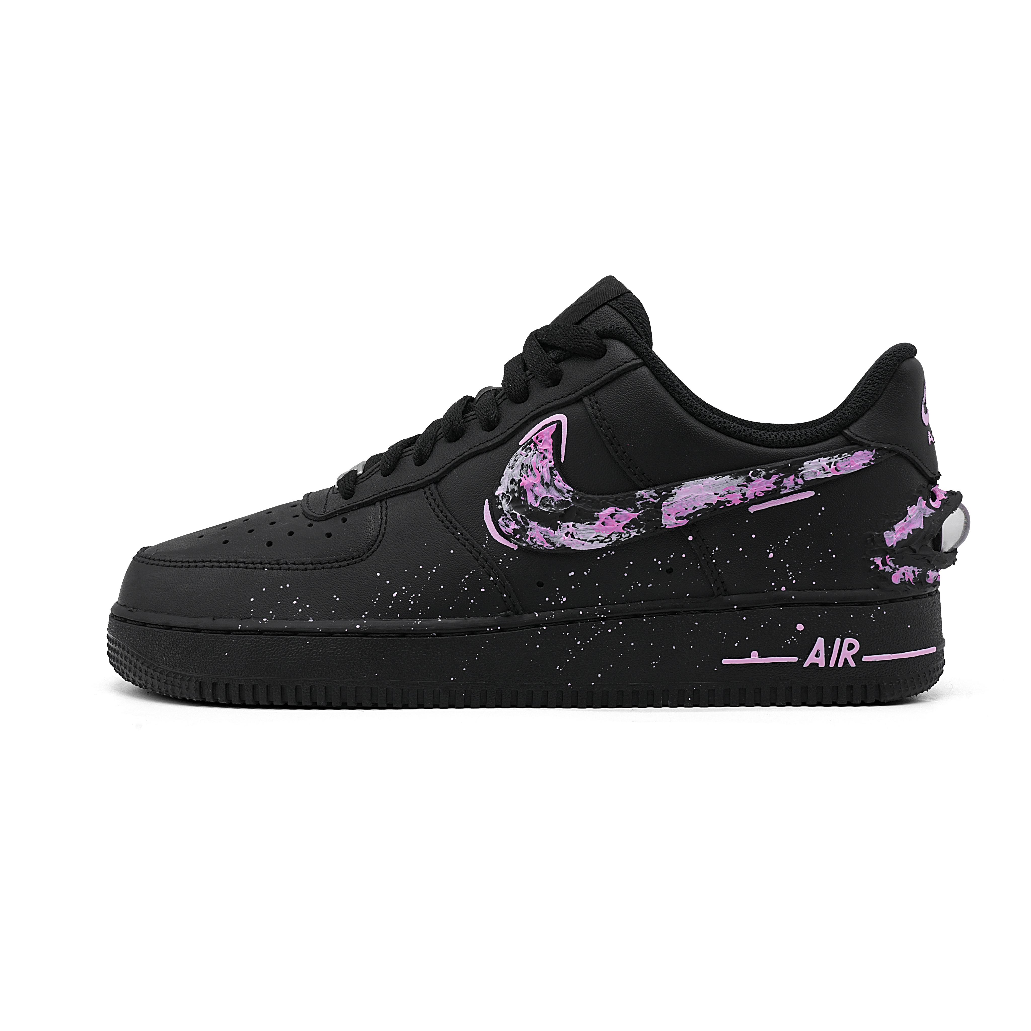 

Nike Air Force 1 Low top Skateboard Shoes Unisex Black Pink CW2288-001(Team454-) 44