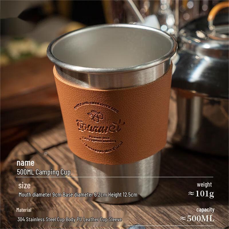 OEING Outdoor Camping Stainless Steel Cup