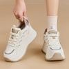 7CM Genuine Leather Comfy Hidden Heels Sneakers  New Autumn Block Flats Platform Skateboard Shoes Vulcanized Chunky Sports Shoes