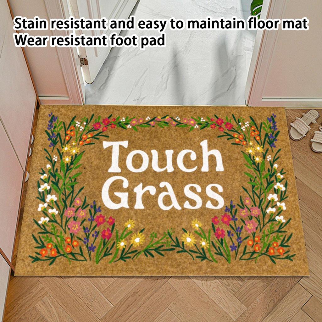 Entrance Hallway Crystal Velvet Floor Mat, Stain-resistant, Easy To Clean, And Wear-resistant.