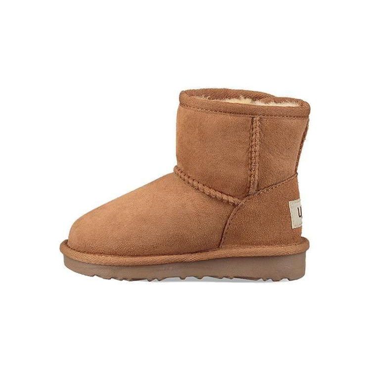 

UGG Шерстяные Удобные Слипоны Ботинки до середины икры Детские ботинки Коричневые 1017381T-CHE 22