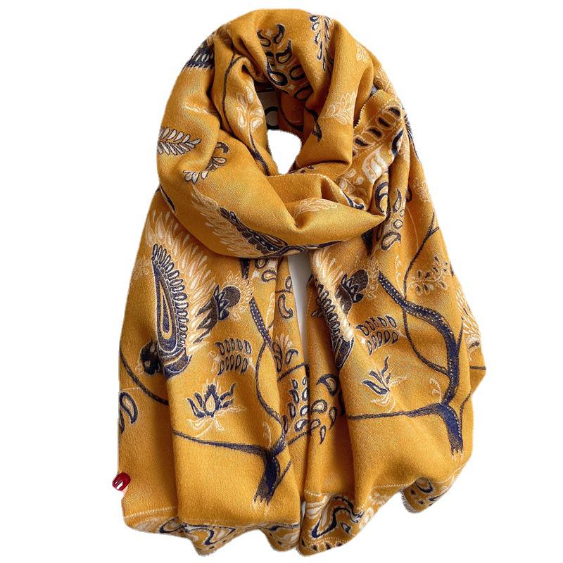Imitation Cashmere Sun Protection Silk Shawl for Summer - Dual-Use Scarf and Outerwear
