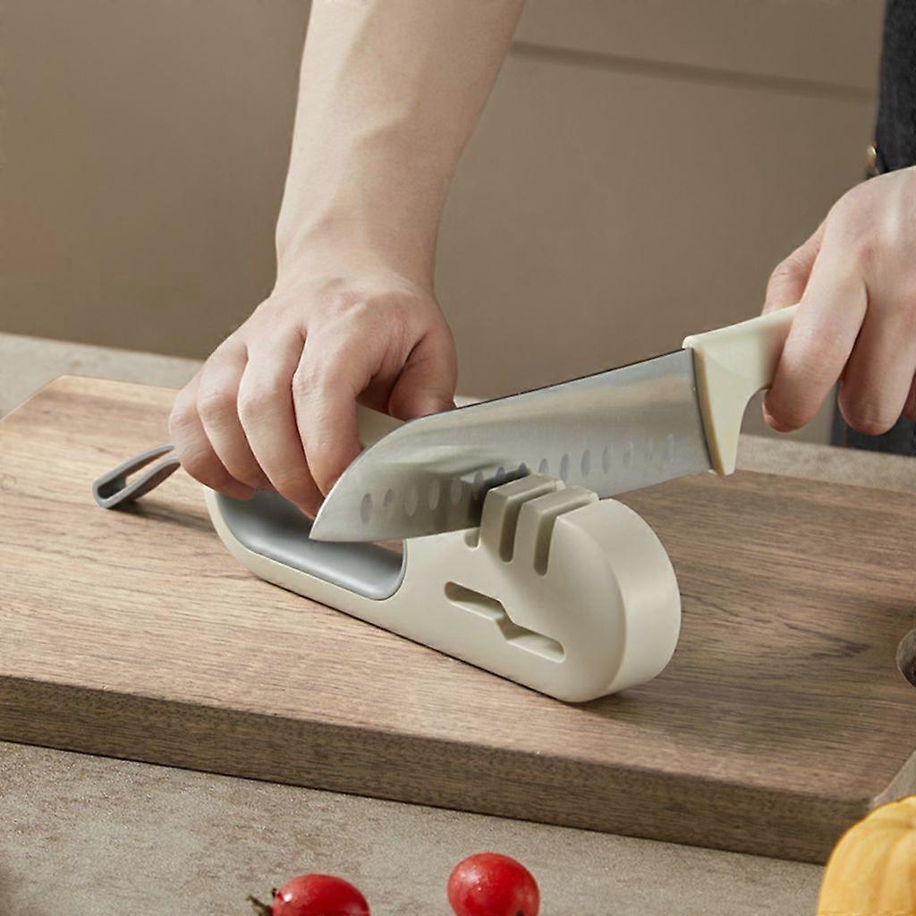 Knife Sharpener Non-slip Bottom High Efficiency Multi-function Restaurant Four-in-one Scissors Sharpener