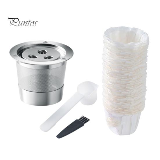 

Многоразовые чашки K из нержавеющей стали, кофейные капсулы для Keurig 1.0, универсальные многоразовые фильтры для кофе K-Cup с кистью, ложкой, ложкой, ароматизатором, не содержащим бисфенола-А. 1 Set