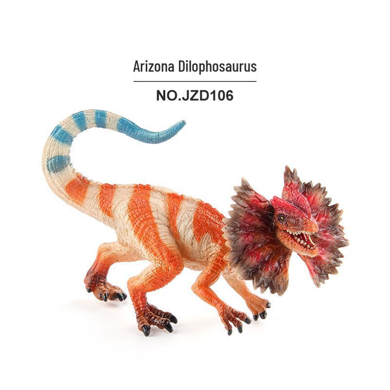 Children s Jurassic Dinosaur Model Set: Dilophosaurus, Lizard, Bird, Velociraptor Ornaments