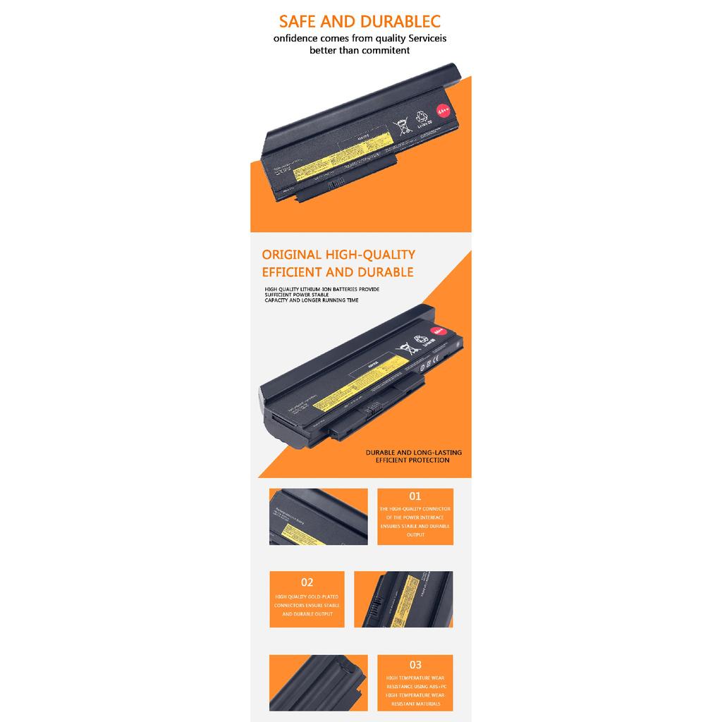 X230 For Lenovo New Laptop Battery Thinkpad X220I X220 X230I 0A36307 42T4940 0A36281 45N1022 45N1023