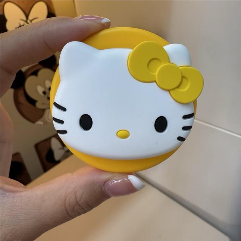 Universal Hello Kitty Silicone Phone Grip Magnetic Stand Base Women Compatible With Phones