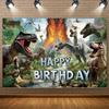 Jurassic Dinosaur Theme Birthday Party Decorations Backdrop Dinosaur Jungle Supplies Background Poster Photography Prop Kid Gift