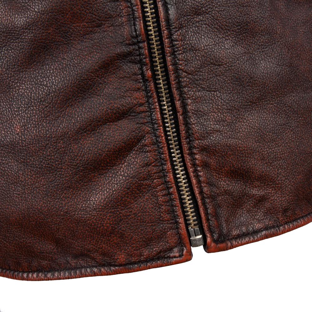 Black Men Leather Jacket Slim Fit Vintage Yellow/Red Brown Genuine Cow Men's Motorcycle Coat Biker Clothes Spring Autumn
