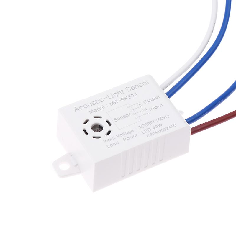 Zvukový spínač s hlasovým senzorem Modul LED Akustooptické ovládání Indukční spínač Automatický senzor detekce hlasového ovládání