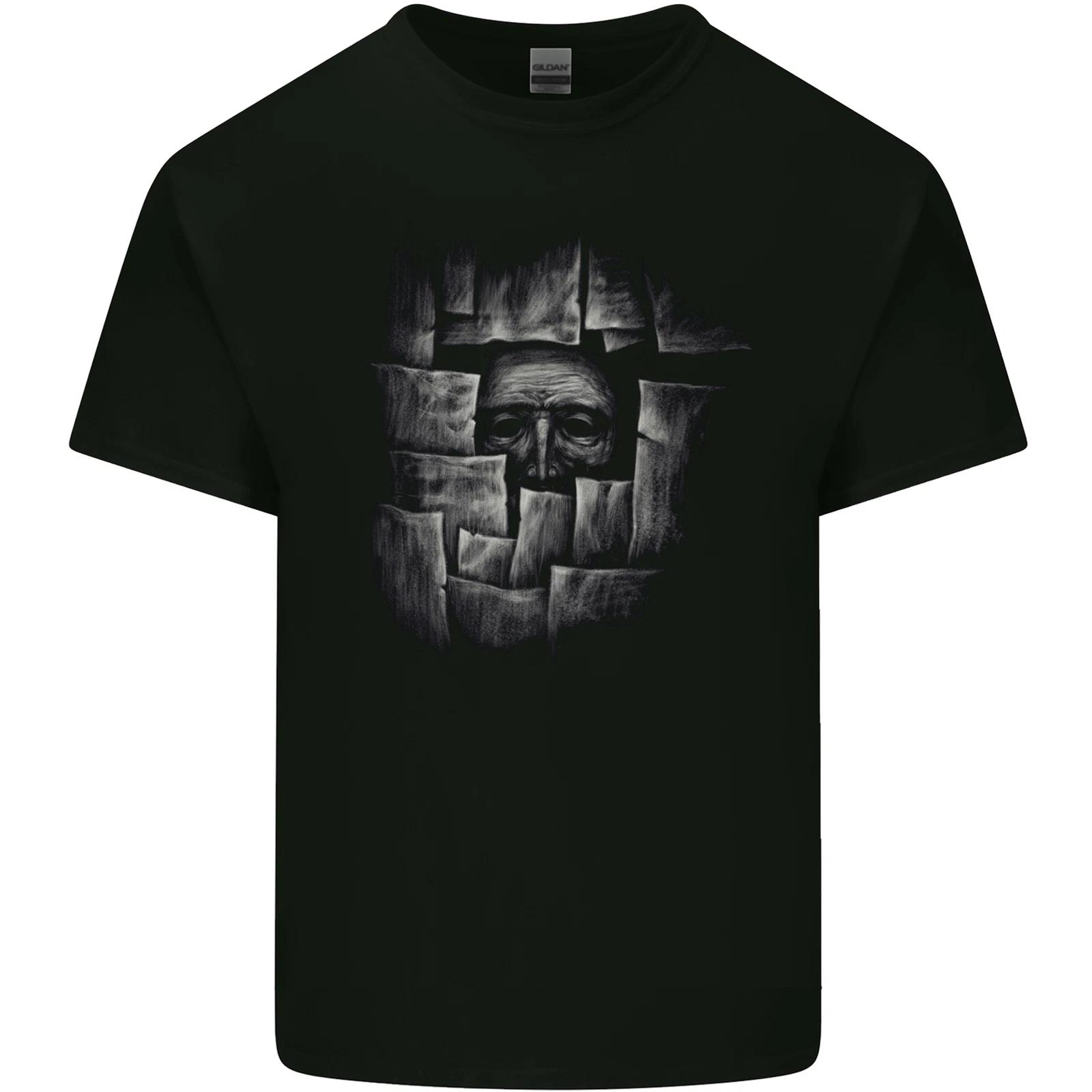 

Behind the Wall Gothic Goth Halloween Kids T-Shirt Childrens 3XL