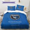 San Jose Earthquakes Pattern Bedding Set Quilt Cover Pillowcase Home Decor Gift (1 * Duvet Cover + 2 * Pillowcase, Without Core)